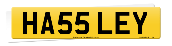 Registration number HA55 LEY